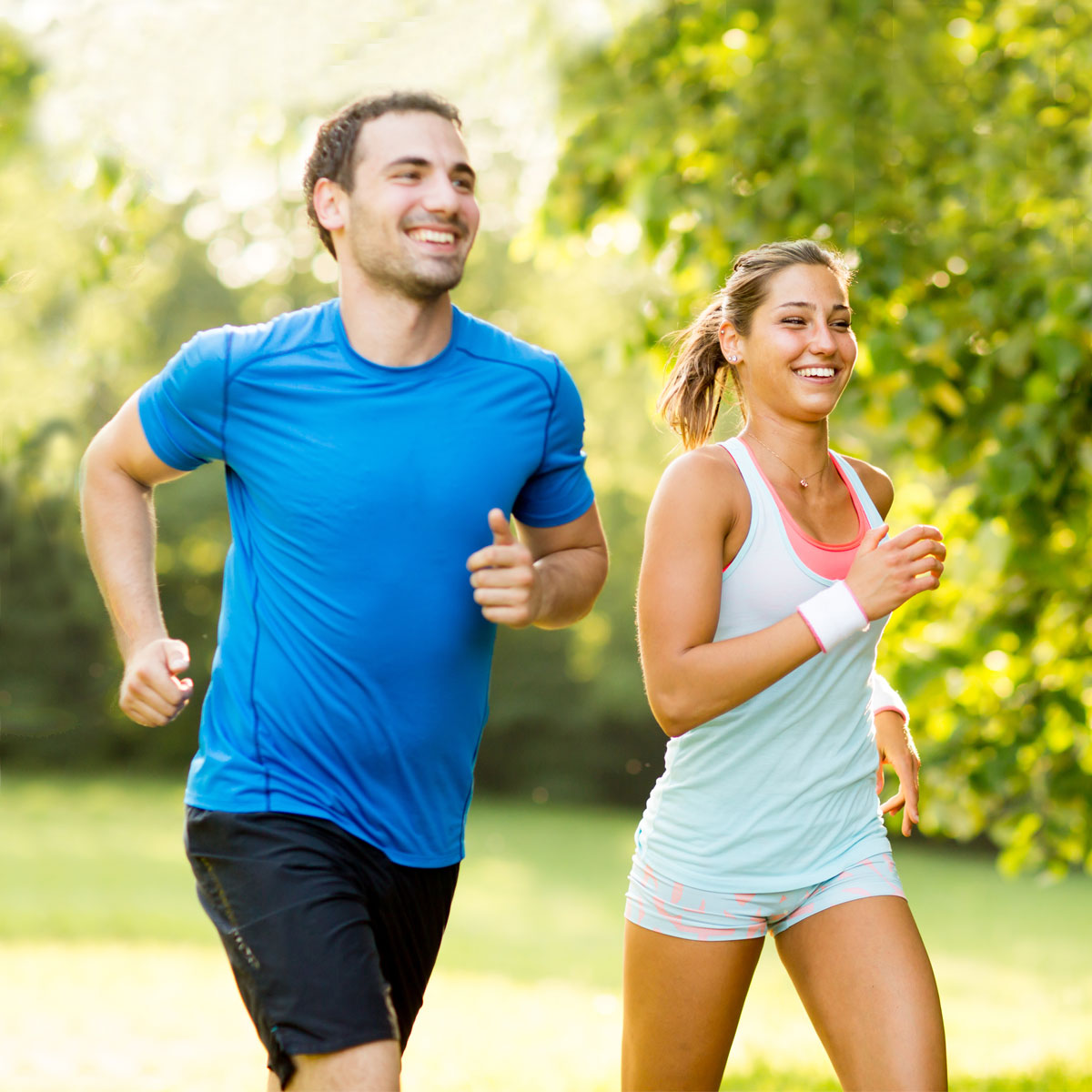 Couple jogging